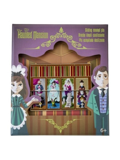 Pin's Coffret Collector Portraits Coulissants Disney Loungefly Le Manoir Hanté