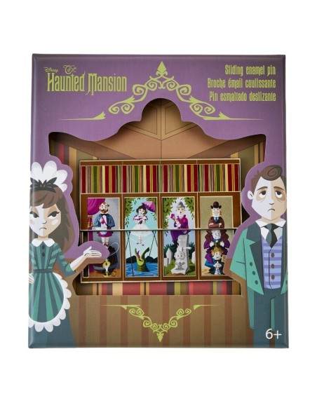 Pin's Coffret Collector Portraits Coulissants Disney Loungefly Le Manoir Hanté