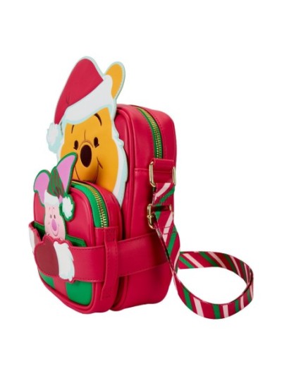 Sac À Bandoulière Avec Porte-Monnaie Winnie Cosplay Père Noël Et Porcinet Disney Loungefly Winnie L'ourson