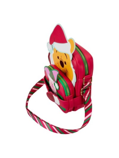 Sac À Bandoulière Avec Porte-Monnaie Winnie Cosplay Père Noël Et Porcinet Disney Loungefly Winnie L'ourson