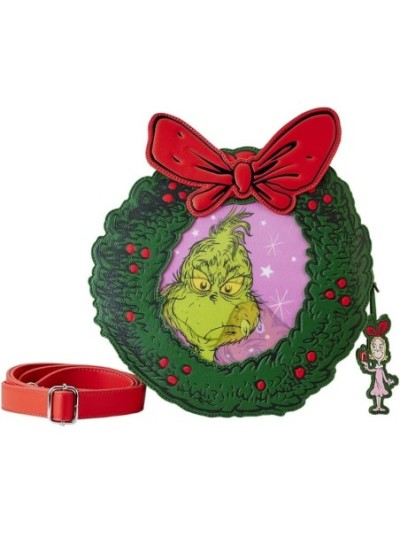 Dr Seuss Grinch Sac À Bandoulière Couronne De Noël Disney Loungefly