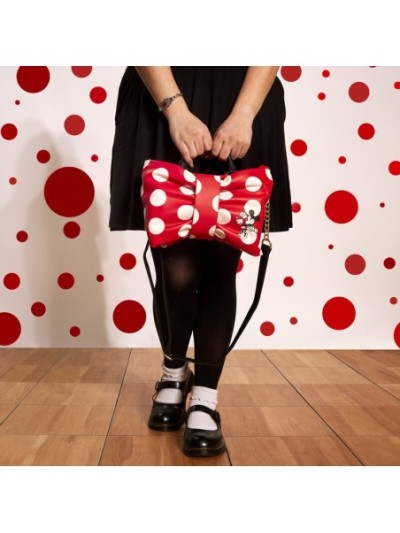 Sac À Bandoulière Minnie Fait Vibrer Les Points Disney Loungefly