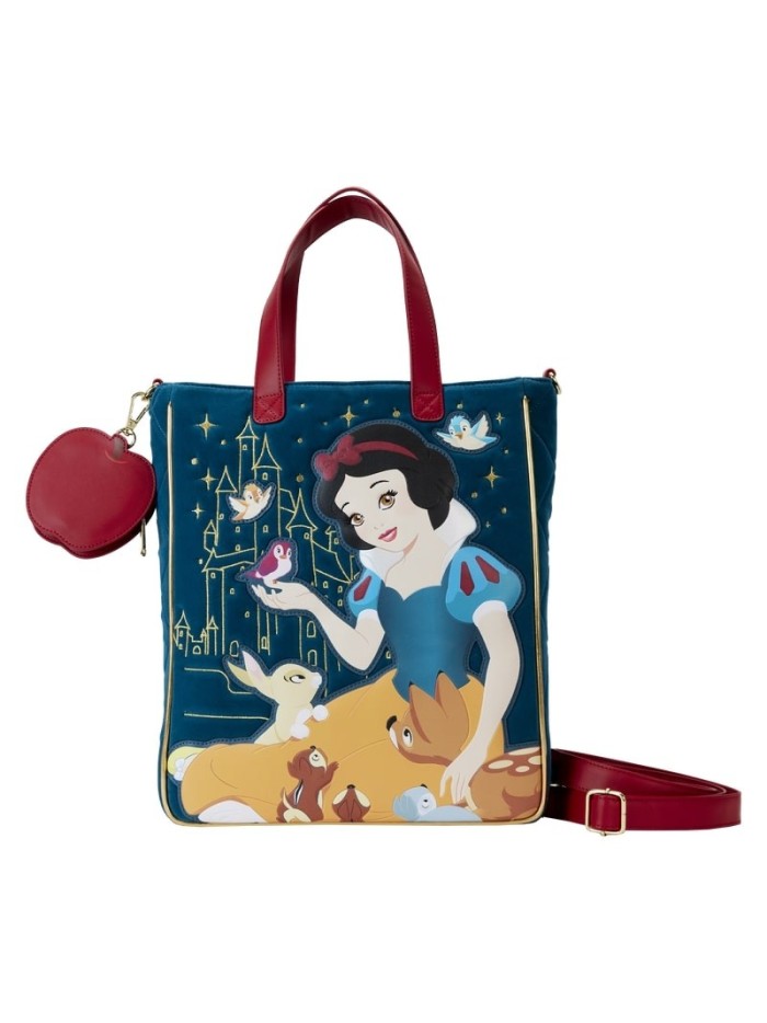 Tote Bag Blanche Neige En Velours Matelassé Disney Loungefly