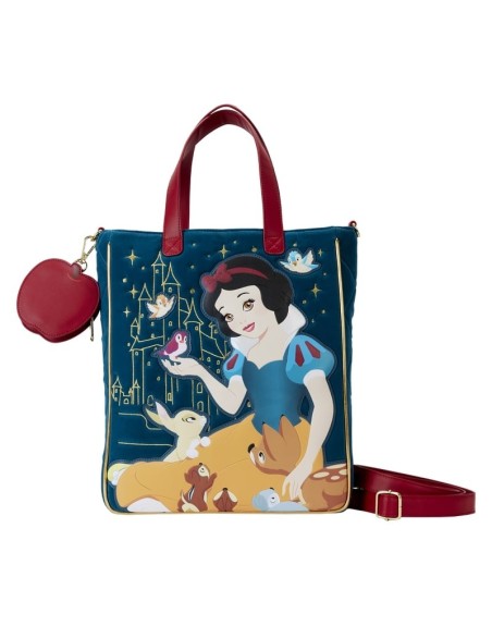 Tote Bag Blanche Neige En Velours Matelassé Disney Loungefly