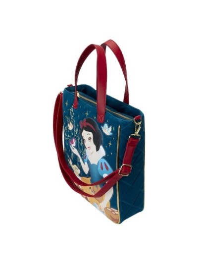 Tote Bag Blanche Neige En Velours Matelassé Disney Loungefly