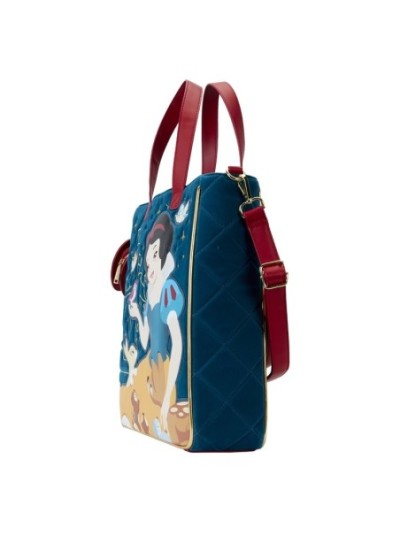 Tote Bag Blanche Neige En Velours Matelassé Disney Loungefly