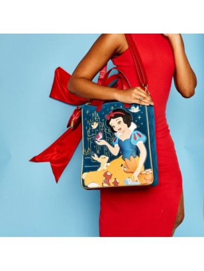 Tote Bag Blanche Neige En Velours Matelassé Disney Loungefly