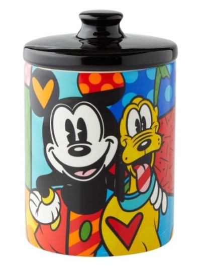 Figurine Boîte À Cookies Mickey Et Pluto Petite Disney Britto