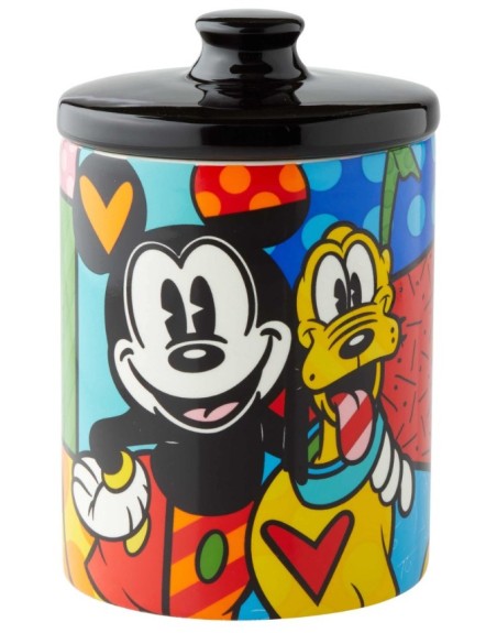 Figurine Boîte À Cookies Mickey Et Pluto Petite Disney Britto