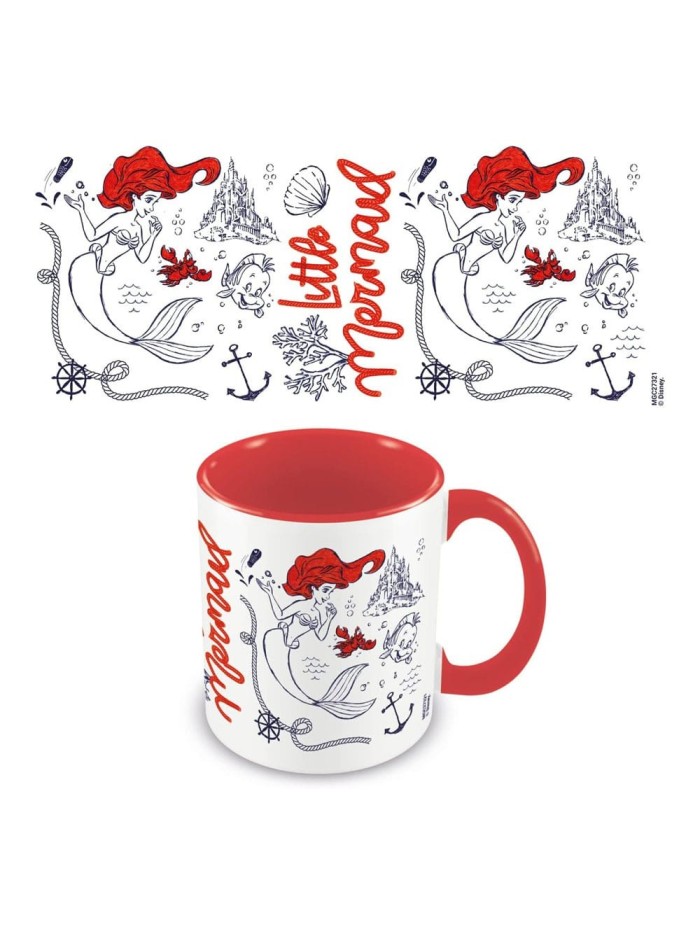 Mug Rouge La Petite Sirène Disney