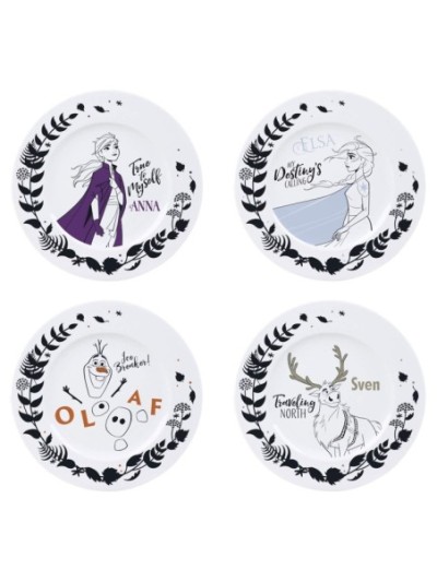 Set De 4 Assiettes La Reine Des Neiges 2 Disney