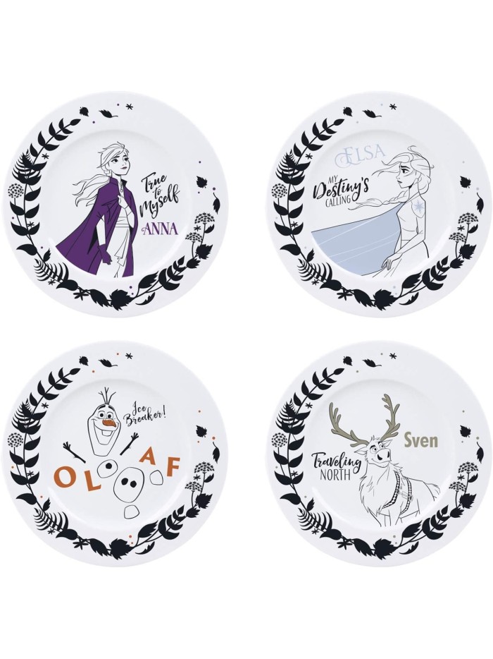 Set De 4 Assiettes La Reine Des Neiges 2 Disney