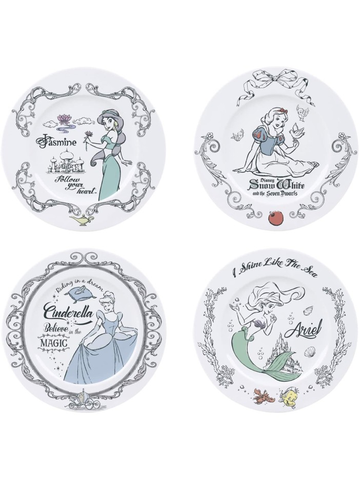 Set De 4 Assiettes Princesses Disney Disney