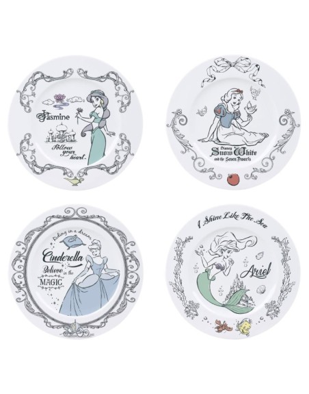 Set De 4 Assiettes Princesses Disney Disney