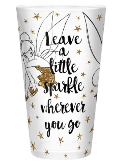 Verre Xxl Clochette Dorée Paillettes Disney