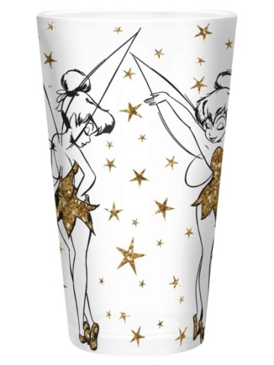 Verre Xxl Clochette Dorée Paillettes Disney