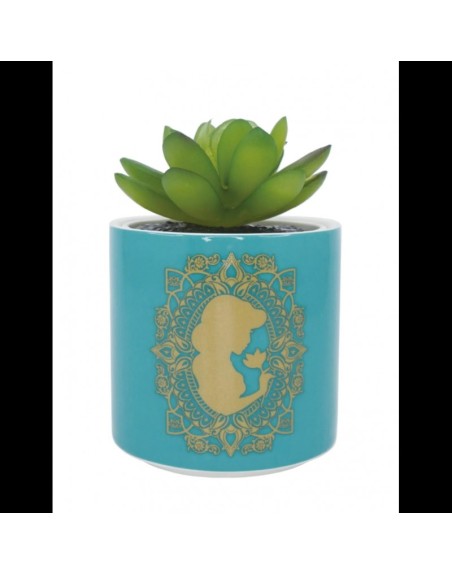 Fausse Plante En Pot Turquoise Aladdin Disney