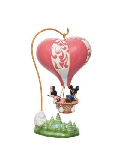 Figurine Mickey Et Minnie En Ballon Signé Par Jim Shore Disney Traditions