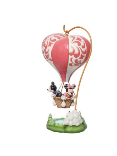 Figurine Mickey Et Minnie En Ballon Signé Par Jim Shore Disney Traditions