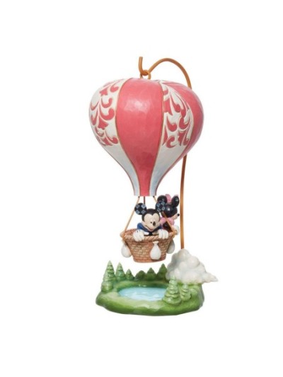 Figurine Mickey Et Minnie En Ballon Signé Par Jim Shore Disney Traditions