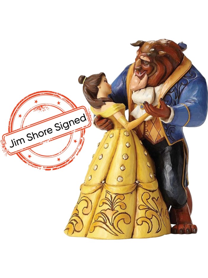 Figurine La Belle Et La Bête Dansent Signé Par Jim Shore Disney Traditions