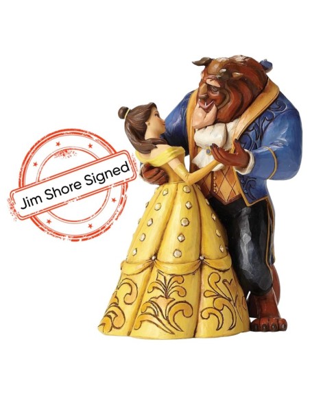 Figurine La Belle Et La Bête Dansent Signé Par Jim Shore Disney Traditions