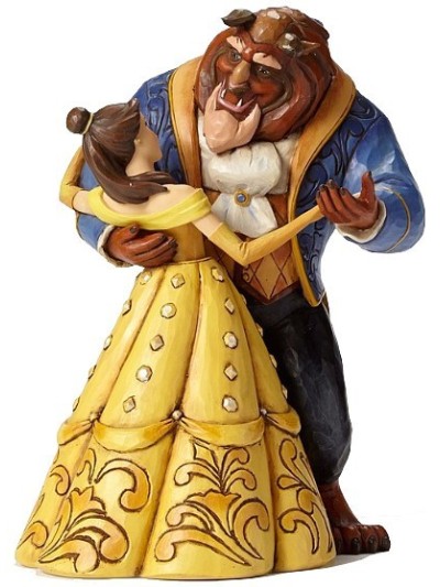 Figurine La Belle Et La Bête Dansent Signé Par Jim Shore Disney Traditions