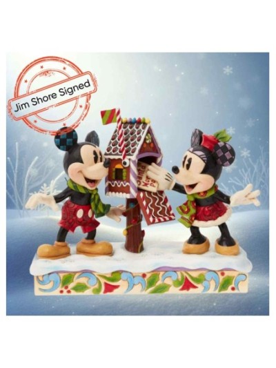 Figurine Boîte Aux Lettres Mickey Et Minnie Signée Par Jim Shore Disney Traditions