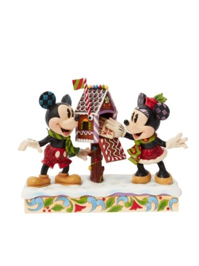 Figurine Boîte Aux Lettres Mickey Et Minnie Signée Par Jim Shore Disney Traditions