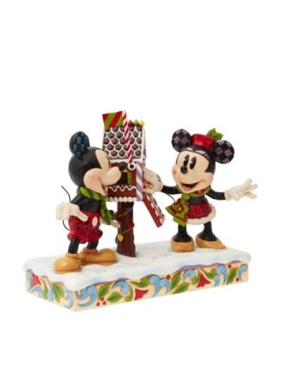 Figurine Boîte Aux Lettres Mickey Et Minnie Signée Par Jim Shore Disney Traditions