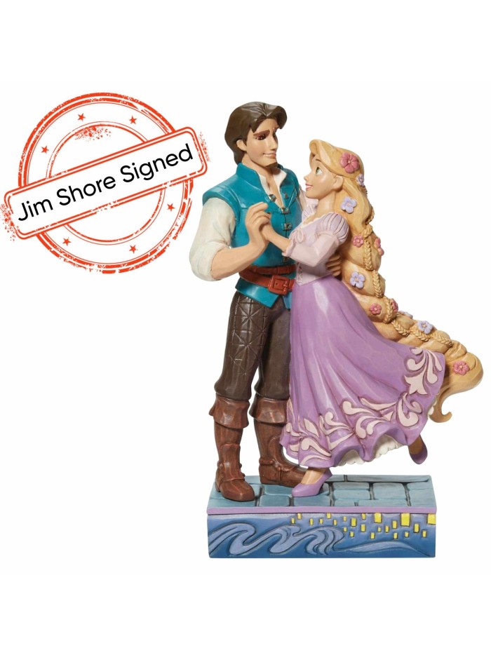 Figurine Raiponce Flynn Love Signé Par Jim Shore Disney Traditions