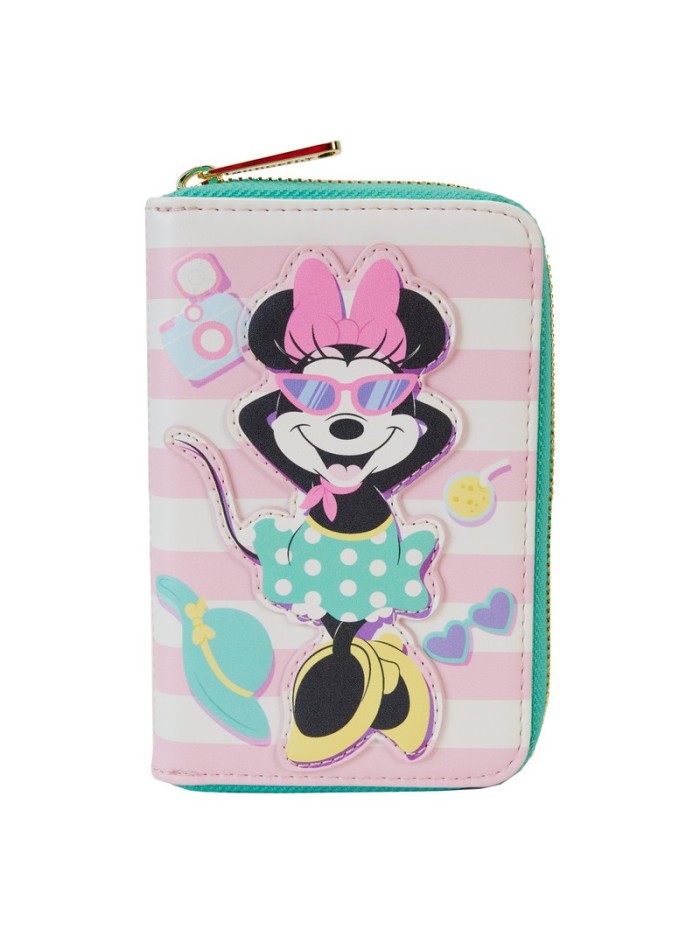 Portefeuille Minnie Mouse Style Vacances Au Bord De La Piscine Disney Loungefly