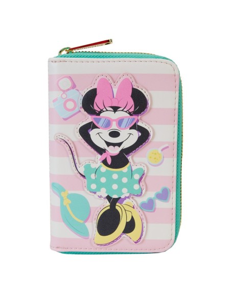 Portefeuille Minnie Mouse Style Vacances Au Bord De La Piscine Disney Loungefly