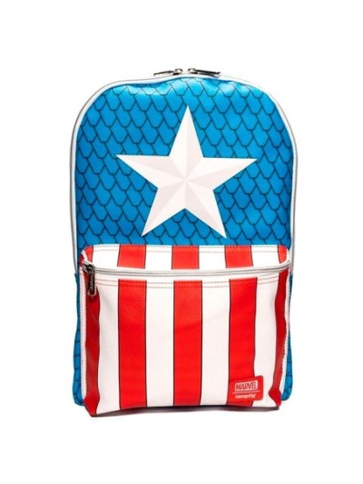 Sac À Dos Captain America Avec Pin Marvel Loungefly