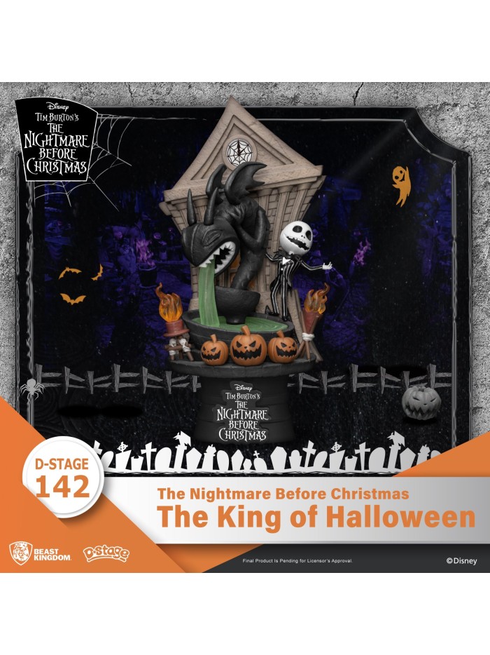 Figurine Diorama Le Roi D' Halloween L'étrange Noël De Monsieur Jack Disney D-Stage