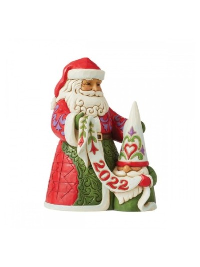 Père Noël Avec Gnome Jim Shore Heartwood Creek