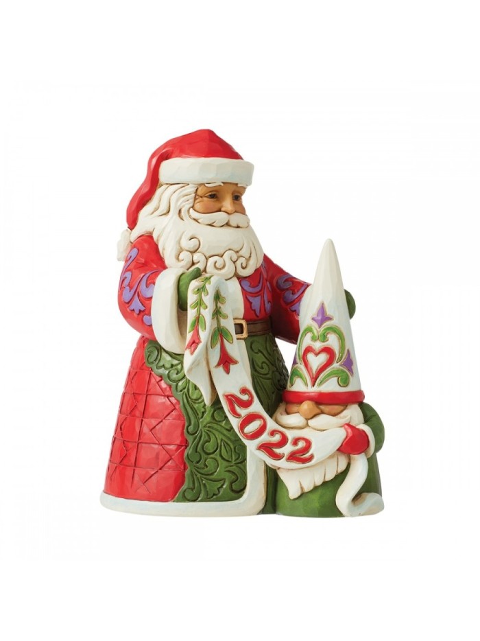 Père Noël Avec Gnome Jim Shore Heartwood Creek