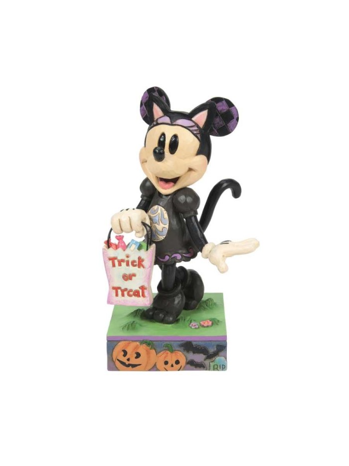 Figurine Minnie En Costume De Chat Noir Disney Traditions