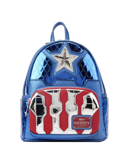 Mini Sac À Dos Captain America Metallic Cospay Disney Loungefly