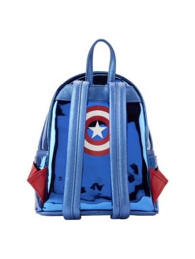 Mini Sac À Dos Captain America Metallic Cospay Disney Loungefly