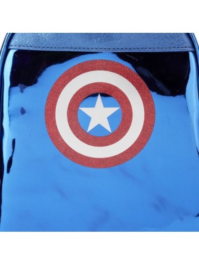 Mini Sac À Dos Captain America Metallic Cospay Disney Loungefly