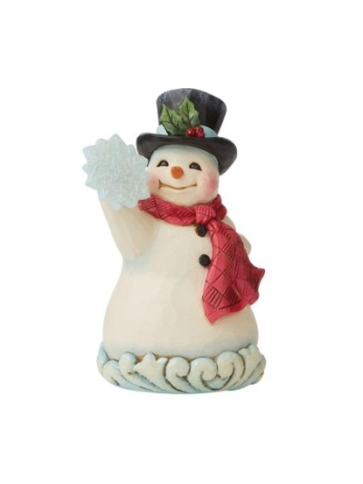 Figurine Bonhomme De Neige Avec Un Flocon Jim Shore Heartwood Creek