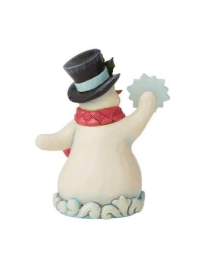 Figurine Bonhomme De Neige Avec Un Flocon Jim Shore Heartwood Creek