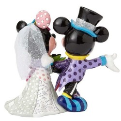 Figurine Mickey Et Minnie Mariés Disney Britto