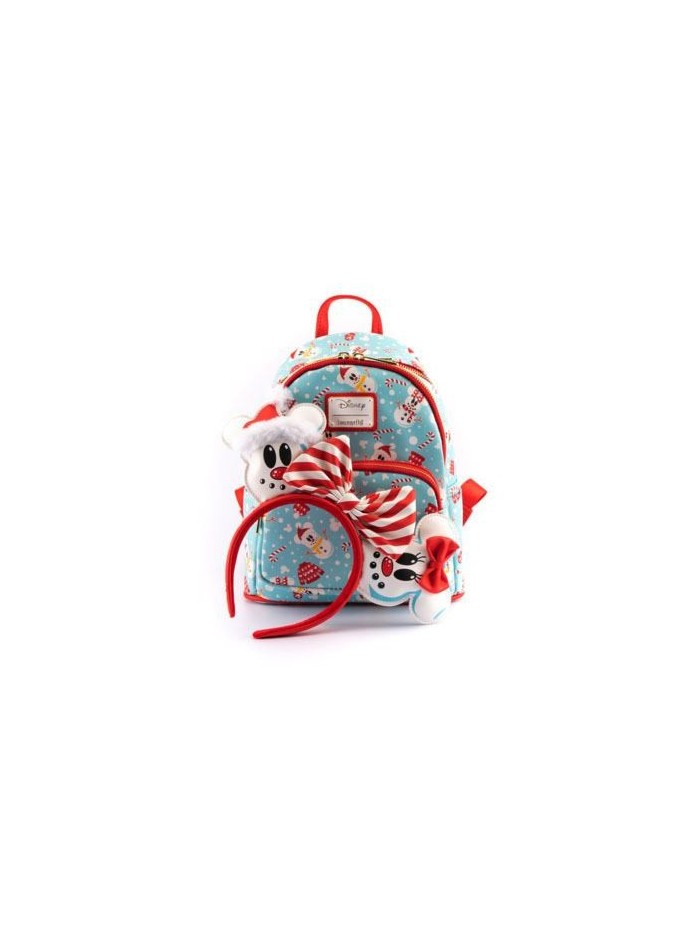 Mini Sac À Dos Et Serre Tête Mickey Minnie Bonhommes De Neige Disney Loungefly