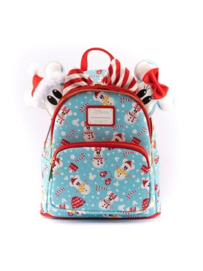 Mini Sac À Dos Et Serre Tête Mickey Minnie Bonhommes De Neige Disney Loungefly