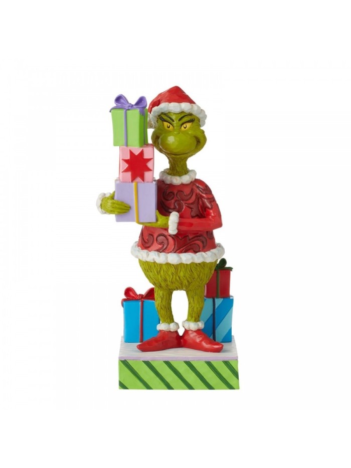 Figurine Grinch Porte Les Cadeaux Jim Shore Grinch