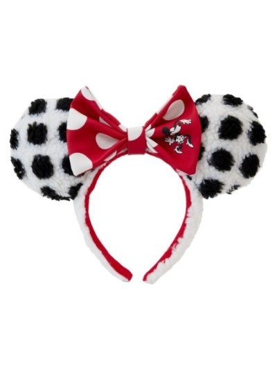 Serre-Tête Minnie Fait Vibrer Les Points Sherpa Classique Disney Loungefly