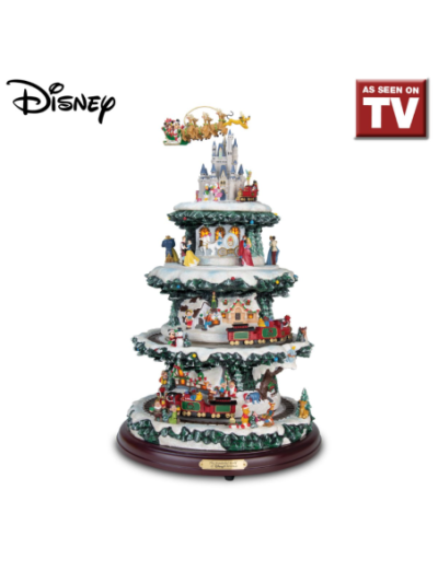 The Wonderful World Of Disney Tabletop Musical Lit Rotating Christmas Tree