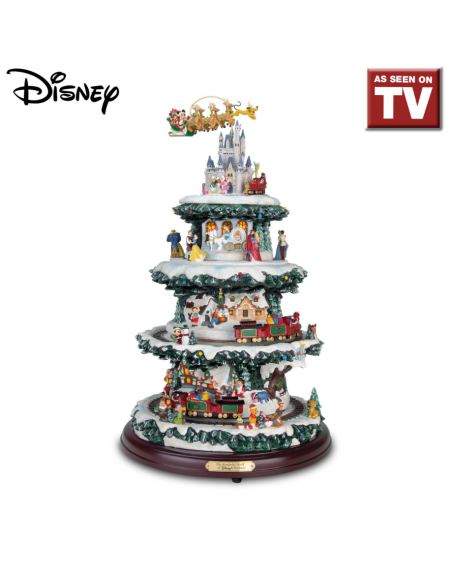 The Wonderful World Of Disney Tabletop Musical Lit Rotating Christmas Tree